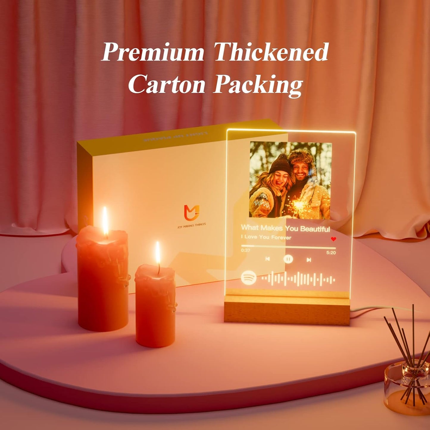 Spotify Plaque Personalized Gifts for Women Men - Acrylic Spotify Song Plaque