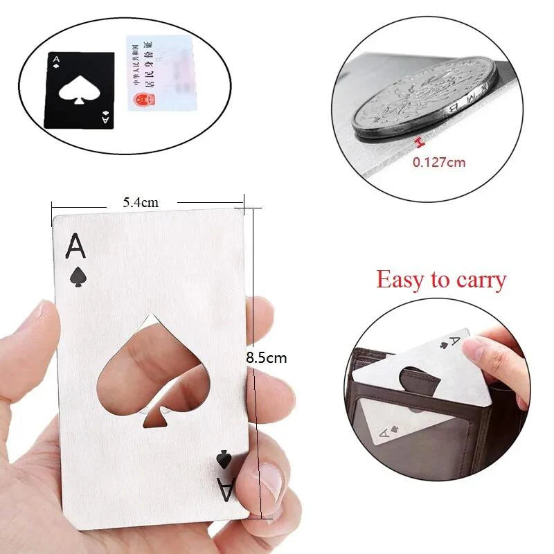 Personalized Ace Of Spades Bottle Opener Birthday Gift Custom Portable Opener Wedding Favors Best Man Groom Gift Groomsman Gifts