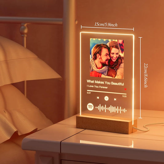 Spotify Plaque Personalized Gifts for Women Men - Acrylic Spotify Song Plaque