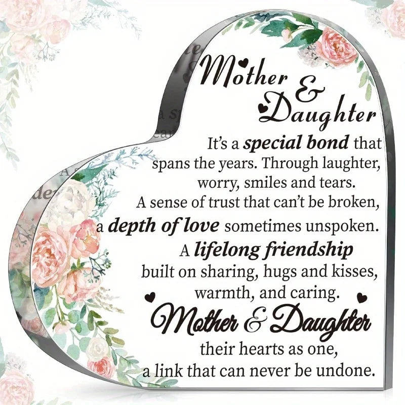 Mom Gifts (Daughters/Son): Mother’s Day/Birthday Ideas, “Best Mom Ever” Acrylic Keepsake.