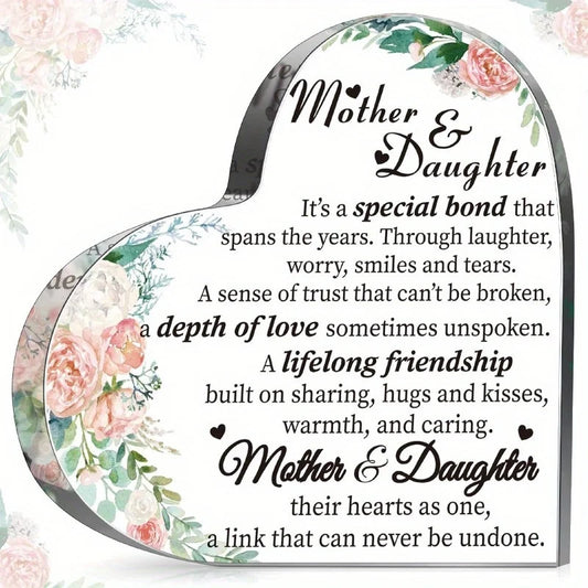 Mom Gifts (Daughters/Son): Mother’s Day/Birthday Ideas, “Best Mom Ever” Acrylic Keepsake.