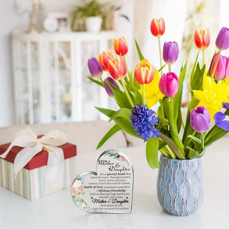 Mom Gifts (Daughters/Son): Mother’s Day/Birthday Ideas, “Best Mom Ever” Acrylic Keepsake.