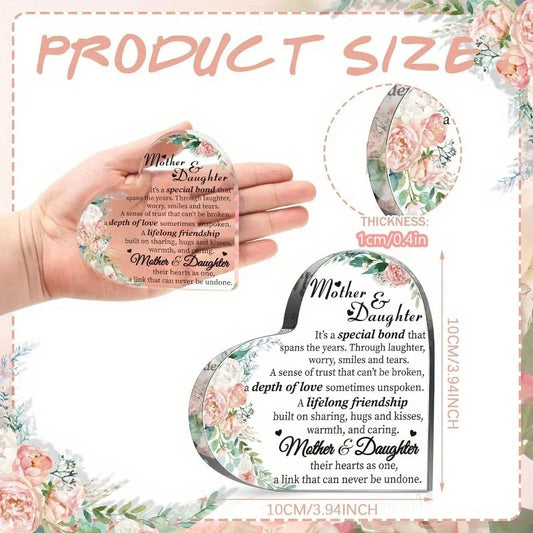 Mom Gifts (Daughters/Son): Mother’s Day/Birthday Ideas, “Best Mom Ever” Acrylic Keepsake.