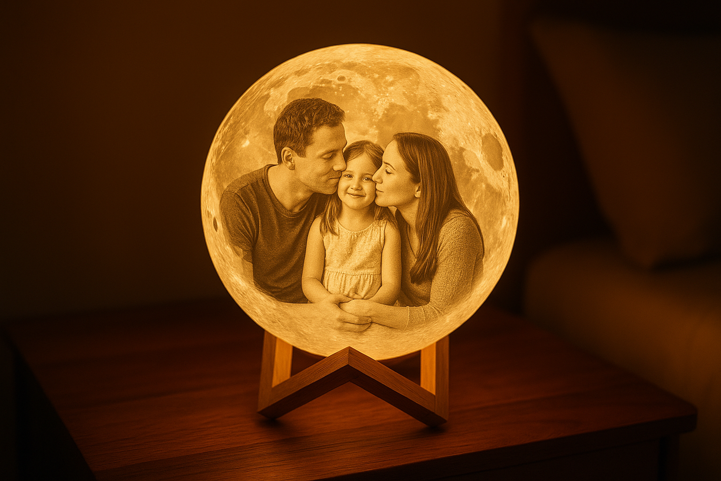 Moon Lamp with Photo